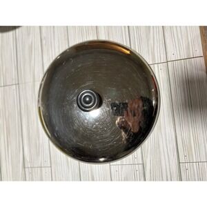 Stainless Steel Replacement Pot Pan Lid 10.5 Inch Domed Cover with Black Knob